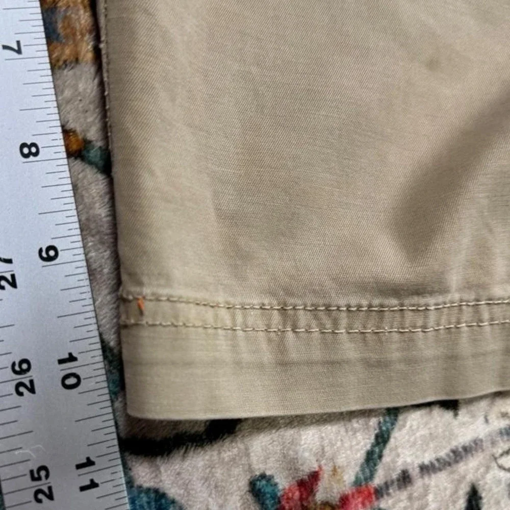 Robert Graham Mens Khaki Chino Shorts Size 38 Tan Flat Front Casual